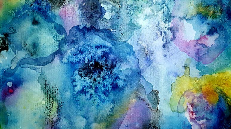 Abstract multicoloured pattern